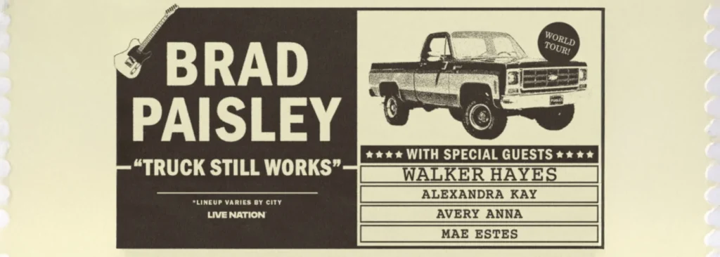 Brad Paisley Tickets | 22nd May | KettleHouse Amphitheater